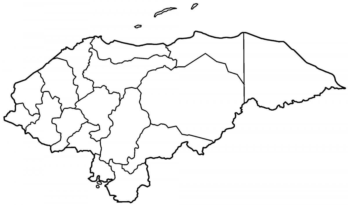 mapa pusta mapa Hondurasu