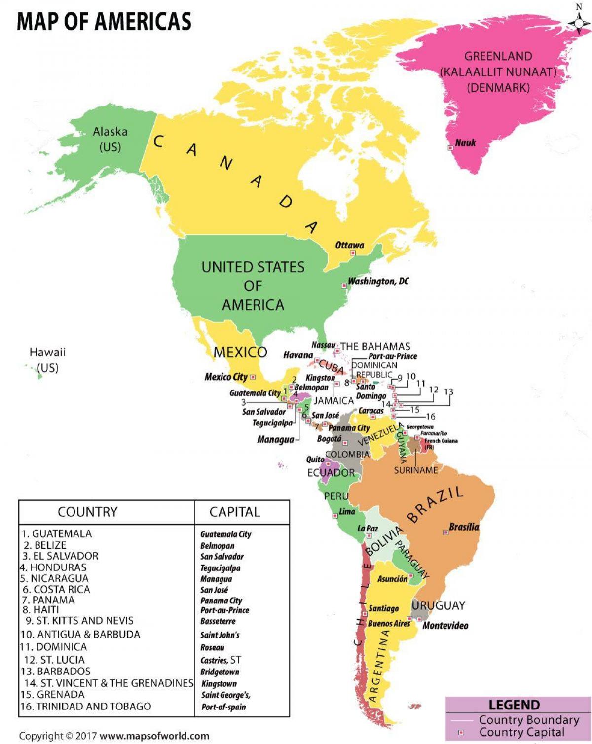 mapa Honduras Ameryka Południowa