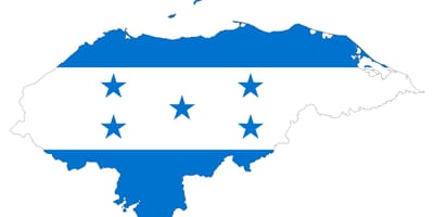 Mapa flaga Hondurasu