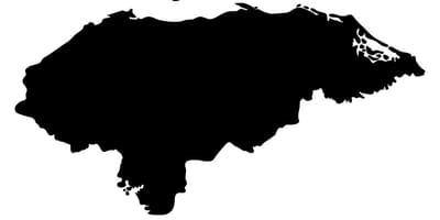 Mapa Hondurasu mapa wektor 
