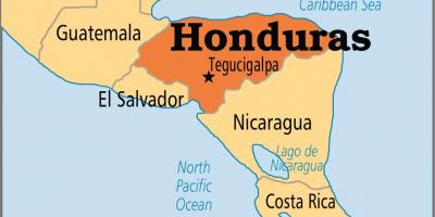 Honduras mapa stolicy