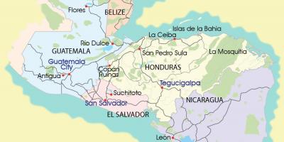 Mapa москитии Honduras